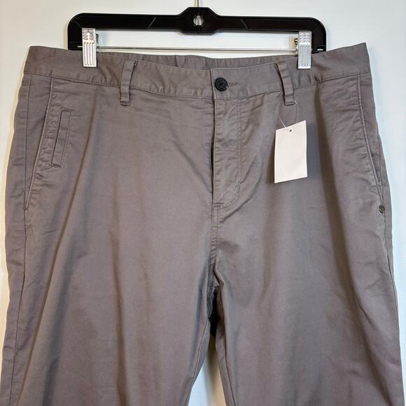 Vuori Collins Chino Mens Twill Pants Size 34 Cocoa Stretch Travel Office NWT - Picture 9 of 12